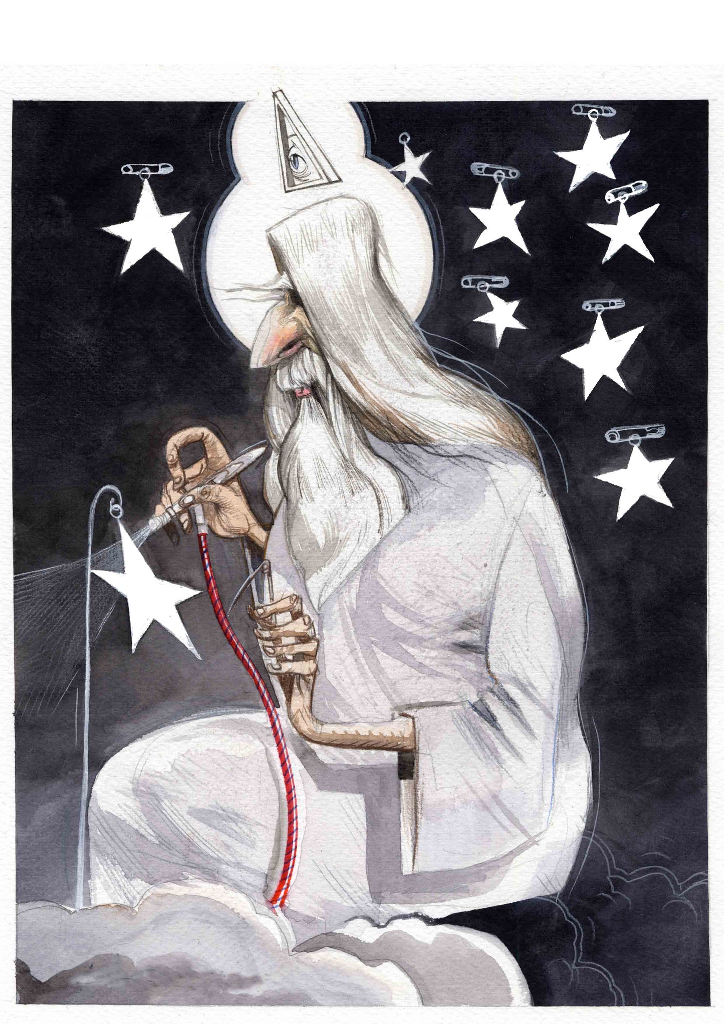 Reproducción "Dios y las Estrellas" 50x70 cm