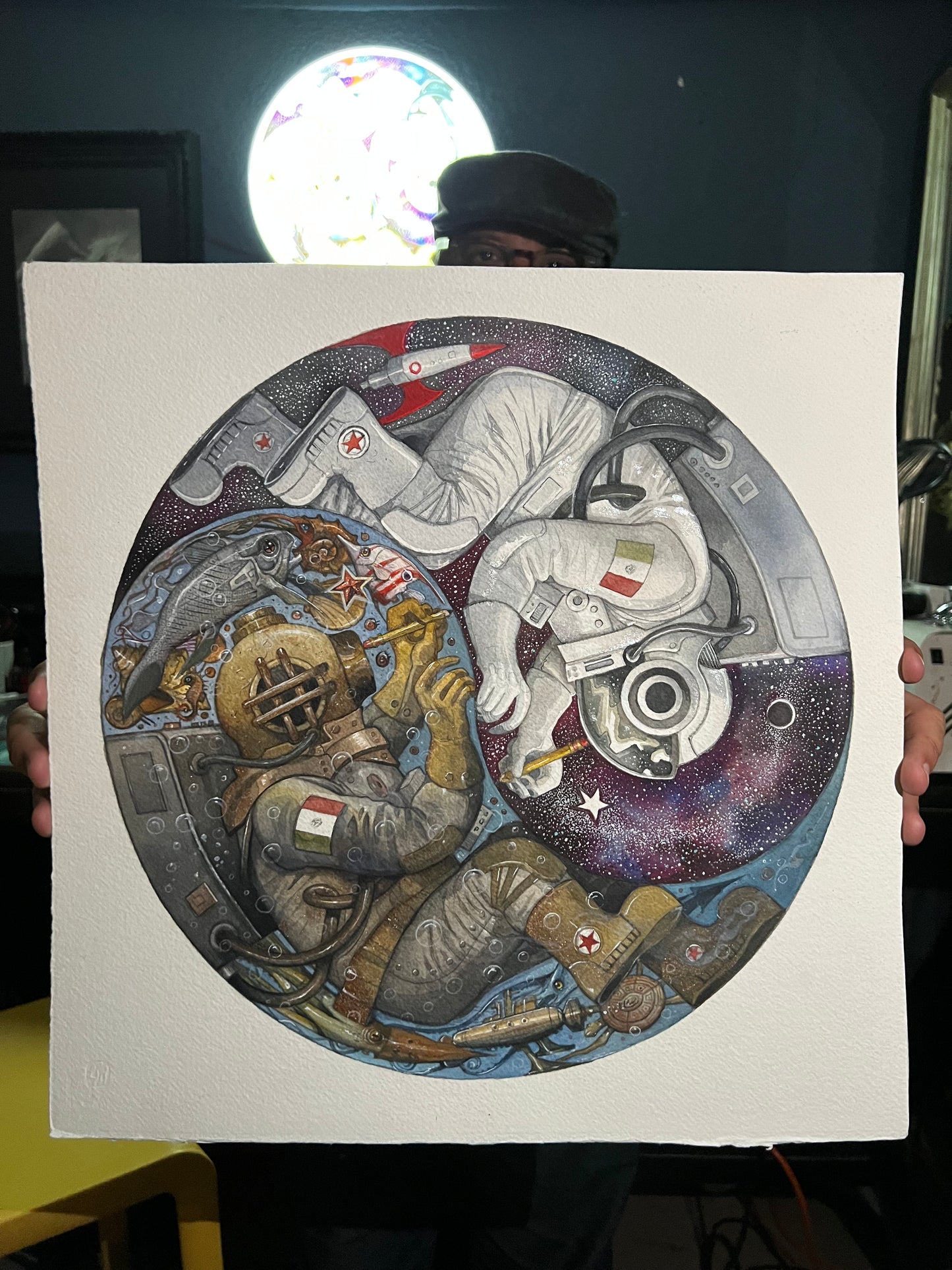 Reproducción "Ying Yang" 50x70 cm